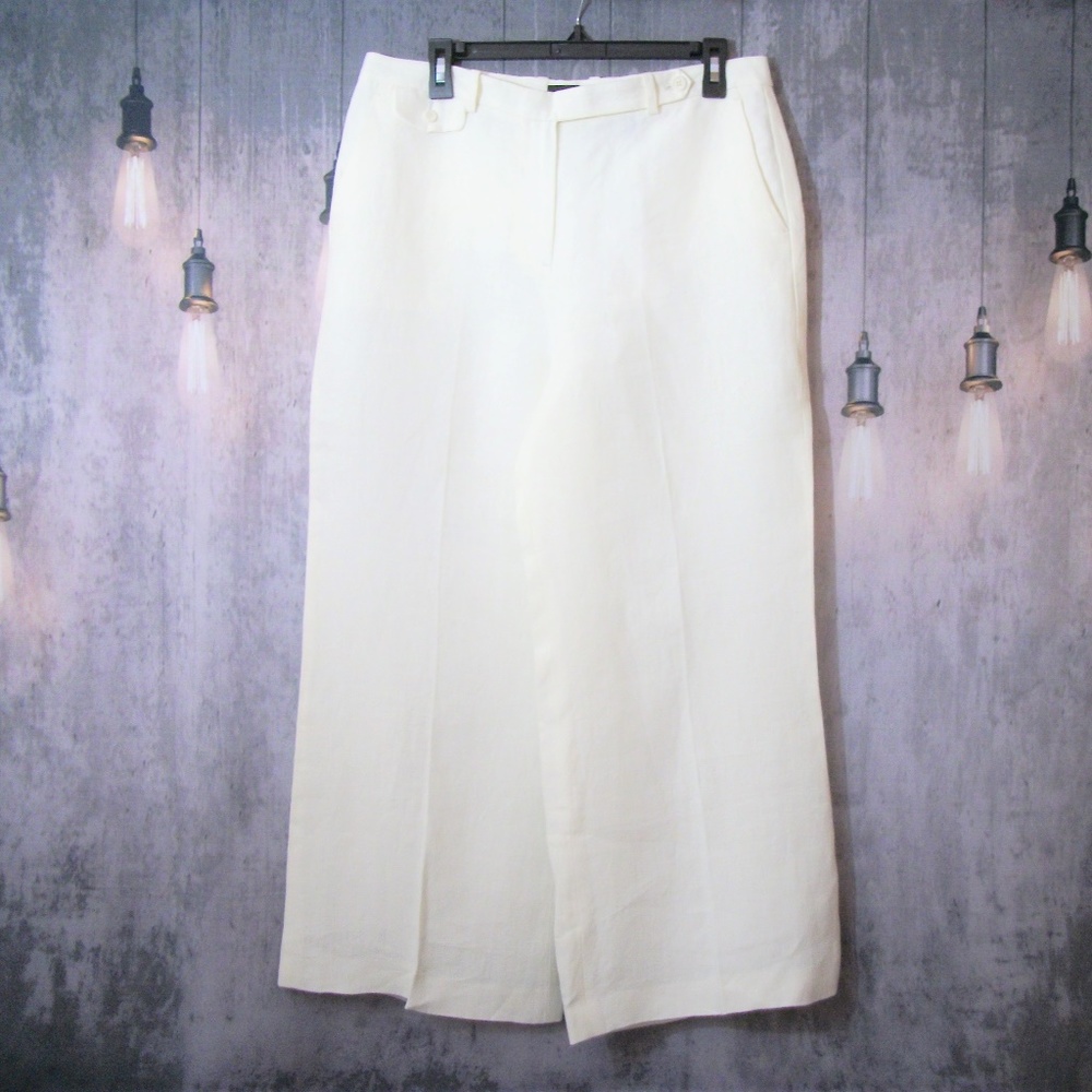 Theory Linen Nadeema WideLeg Pants